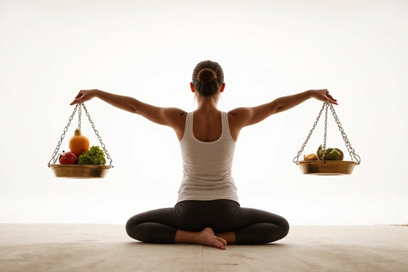 Immagine che rappresenta l'equilibrio corporeo e una sana gestione del peso