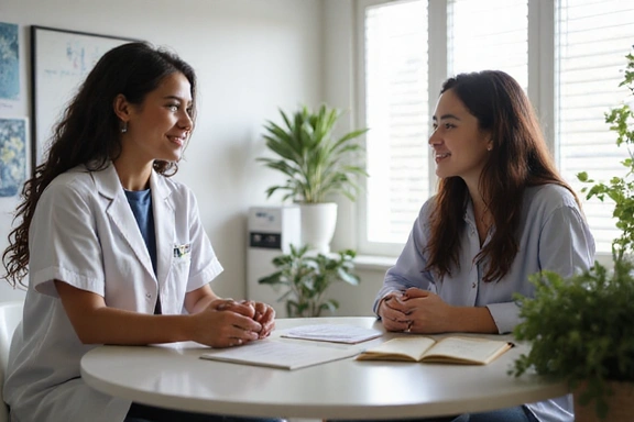 Un nutrizionista che consulta un cliente con cura personalizzata